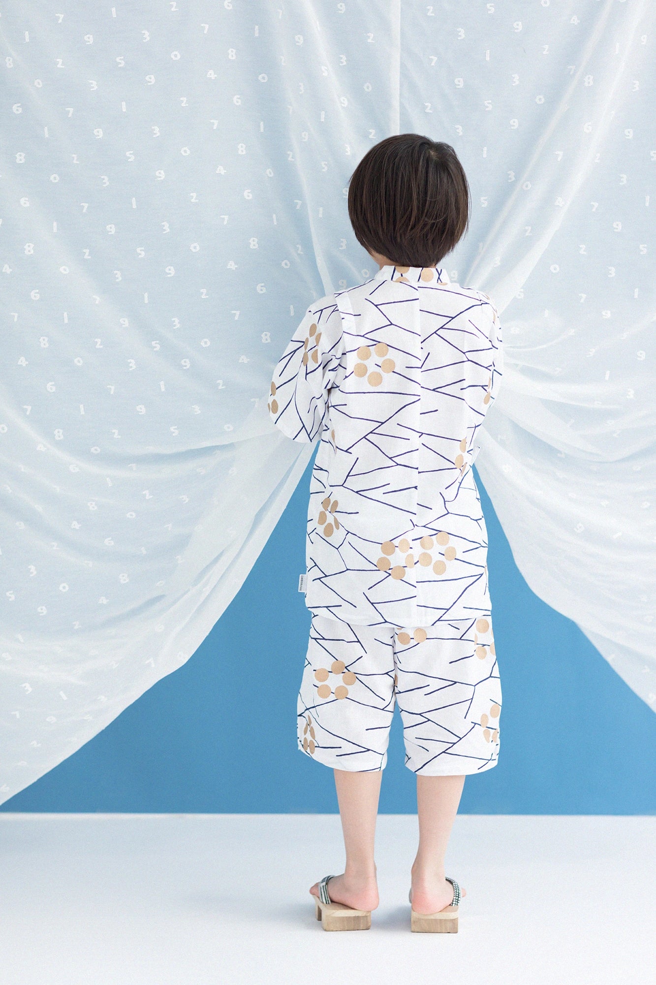 ●Isemomen Cotton Jinbei Set／Ice Plum