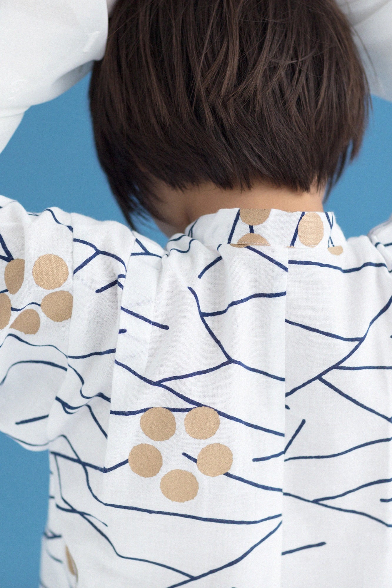 ●Isemomen Cotton Jinbei Set／Ice Plum
