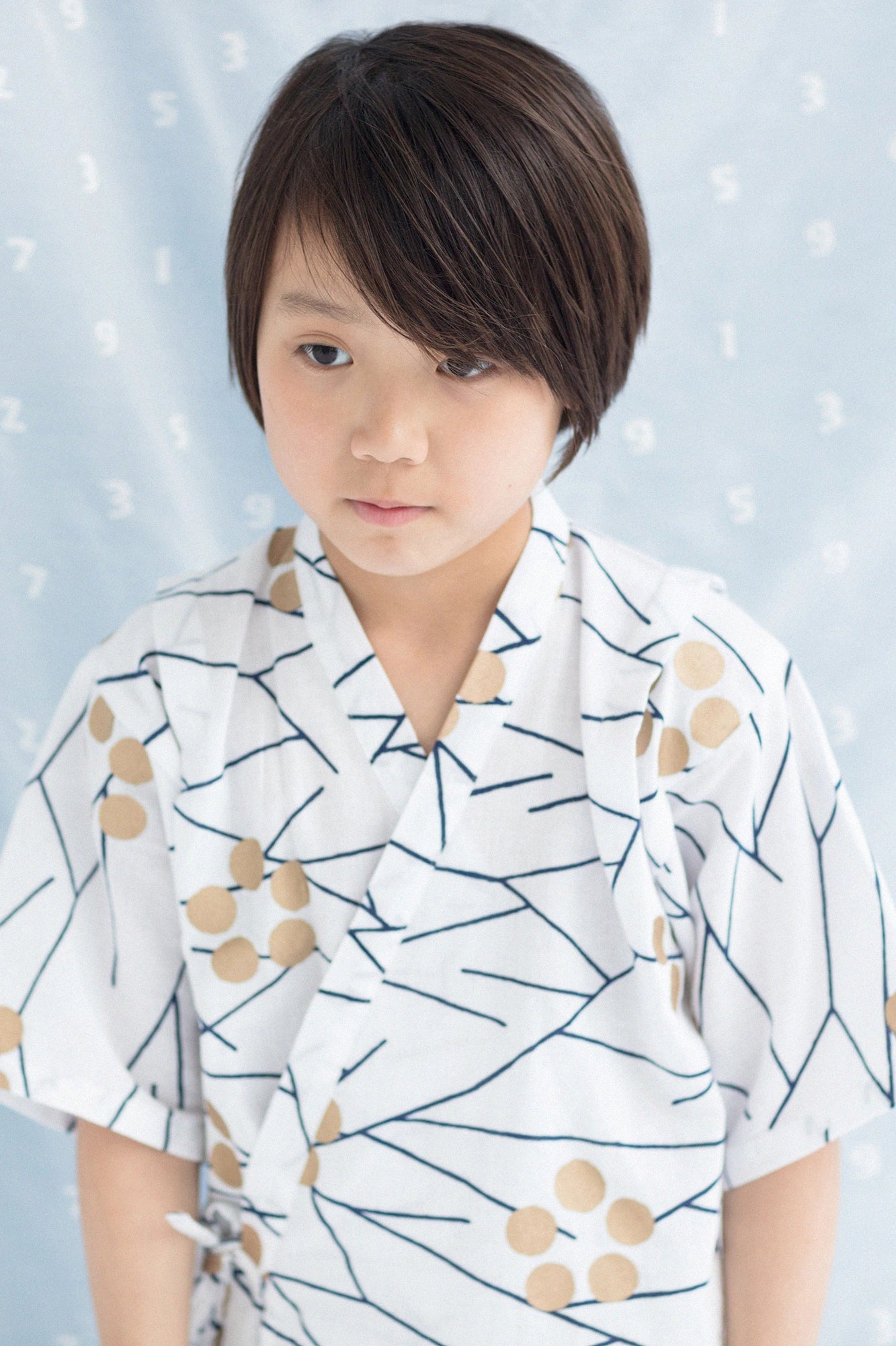 ●Isemomen Cotton Jinbei Set／Ice Plum