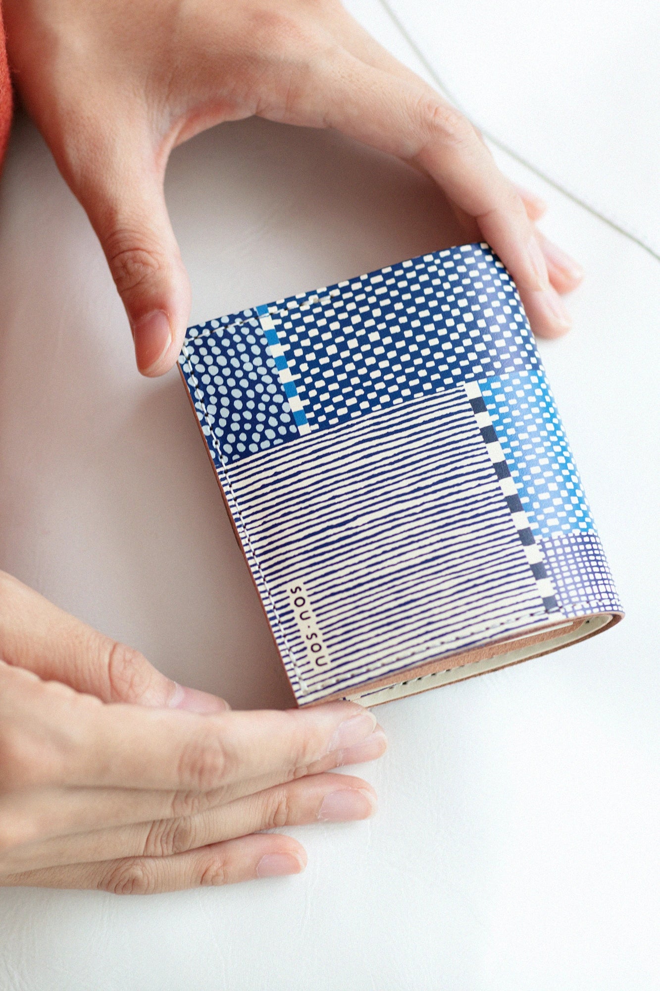 SOU・SOU×QUATRO GATS Smallet / Lines and Dots Seiwa