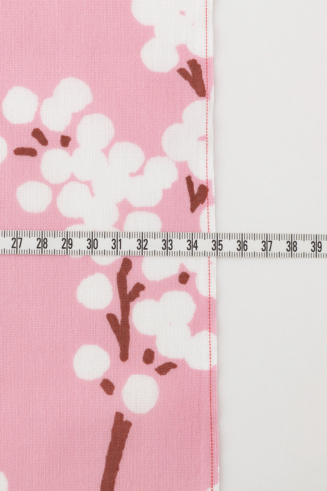 布料剪裁販售 （伊勢木棉 手巾布料）／南天 粉紅色＜50cm＞