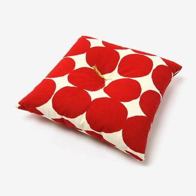 Sou ・ Sou Kyoto Cushion (toile n ° 8) / Grand ohajiki Milky White X Scarlet Deep (* La livraison prendra environ 3 semaines)