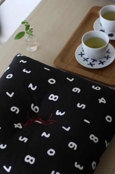 SOU・SOU교토방석（8호 캔버스）／SO-SU-U 검은색(제품 없음) [배달을위한 약 3 주]