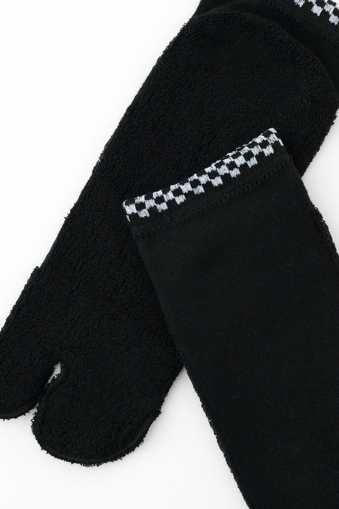 クッションパイル足袋下（踝丈）／濡羽色（ぬればいろ）