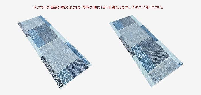 SOU・SOU×藤田染苑 藍捺染 手ぬぐい／間がさね
