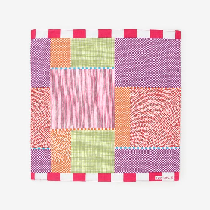 SOU・SOU ×Arakawa Masujiro Furoshiki (Small) / Lines and Dots