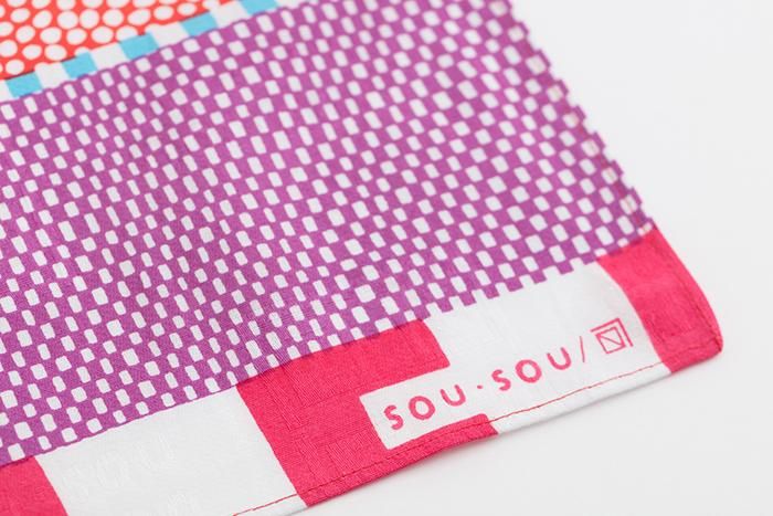 SOU・SOU ×Arakawa Masujiro Furoshiki (Small) / Lines and Dots