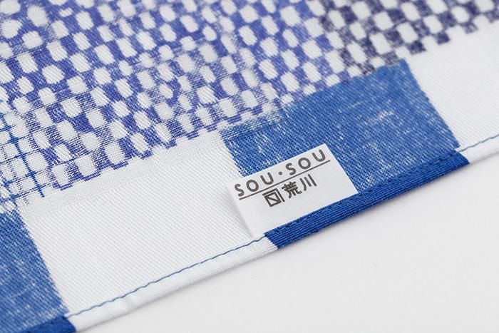 SOU・SOU ×Arakawa Masujiro Furoshiki (Small) / Lines and Dots Seiwa