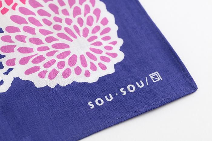 SOU・SOU×荒川益次郎商店 風呂敷（小）／菊づくし
