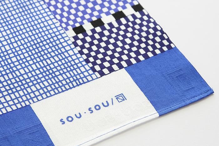 SOU・SOU ×Arakawa Masujiro Furoshiki (Large) / Lines and Dots Seiwa