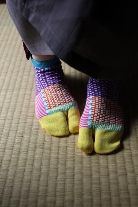 分趾襪（腳踝長度）／點線 宮美 【男・女性用】