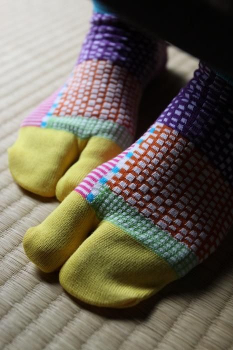 分趾襪（腳踝長度）／點線 宮美 【男・女性用】