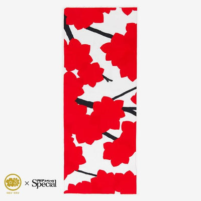 ISE Cotton Textile Tenugui / Automn Feuilles