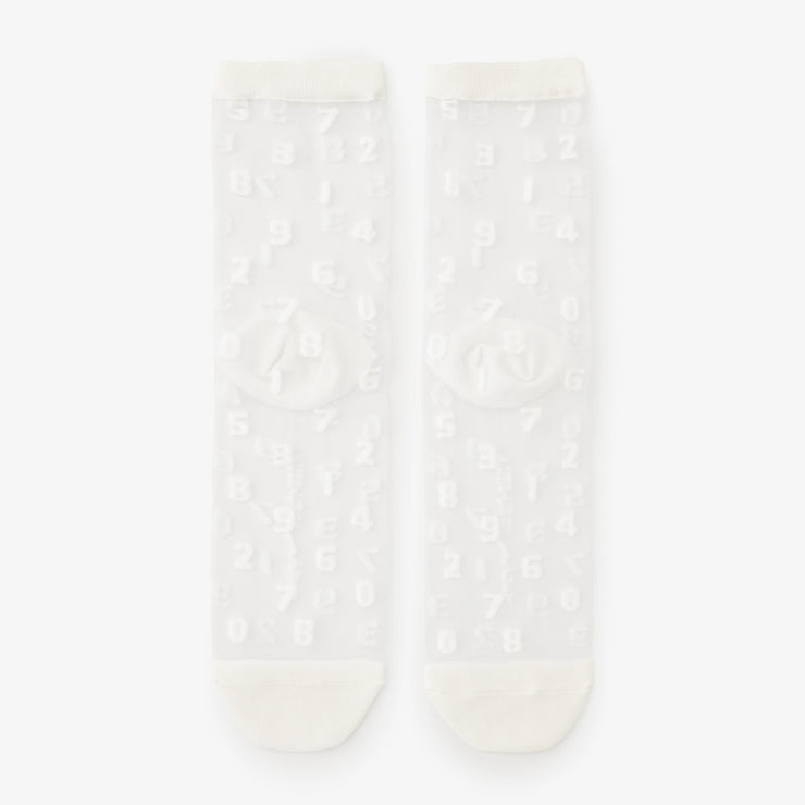Transparente Textilsocken/SO-SU-U weiß