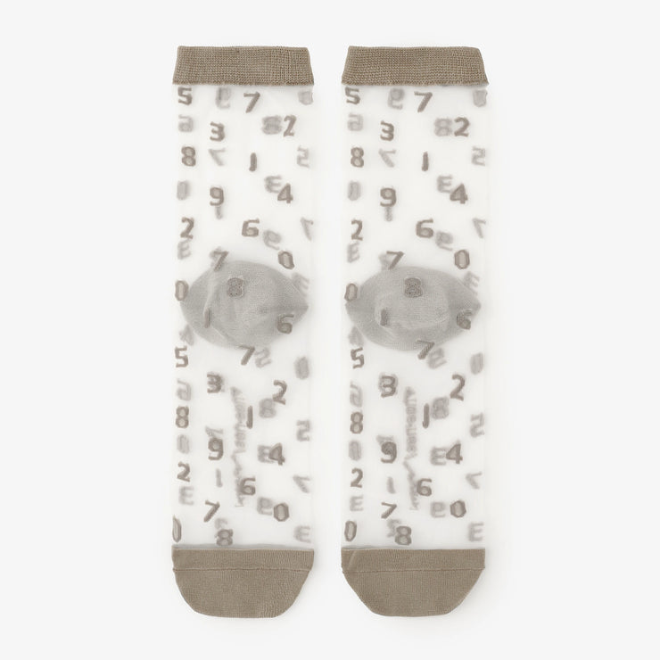 Transparente Textilsocken/SO-SU-U grau