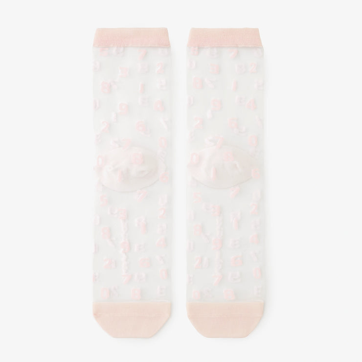 Transparente Textilsocken/SO-SU-U Babyrosa