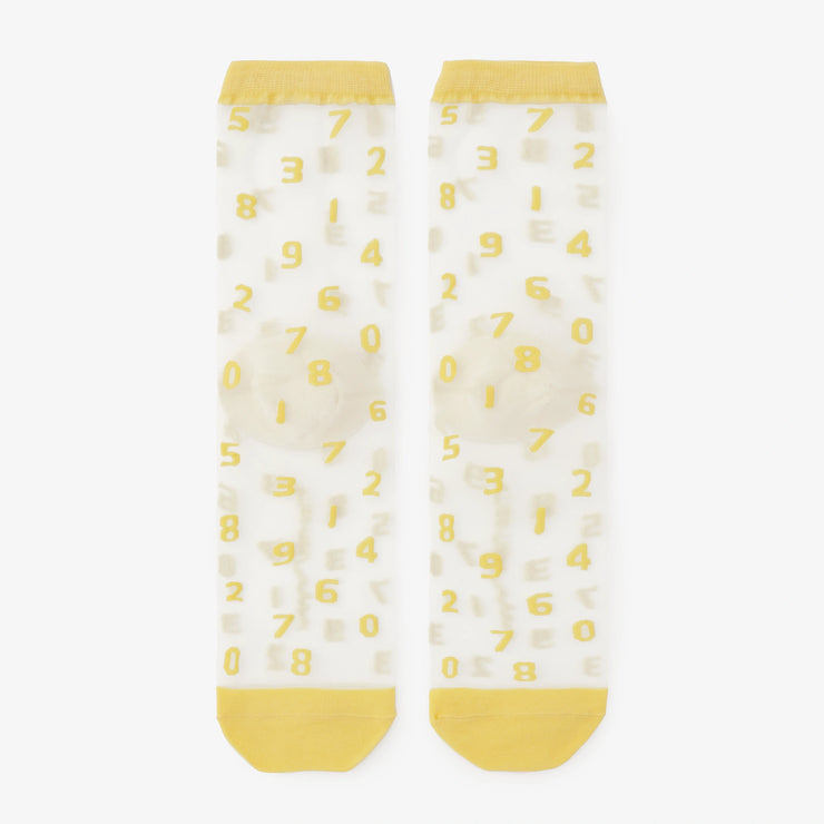 Transparente Textilsocken/SO-SU-U Zitronencreme