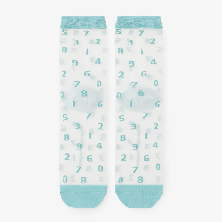Transparente Textilsocken/SO-SU-U himmelblau