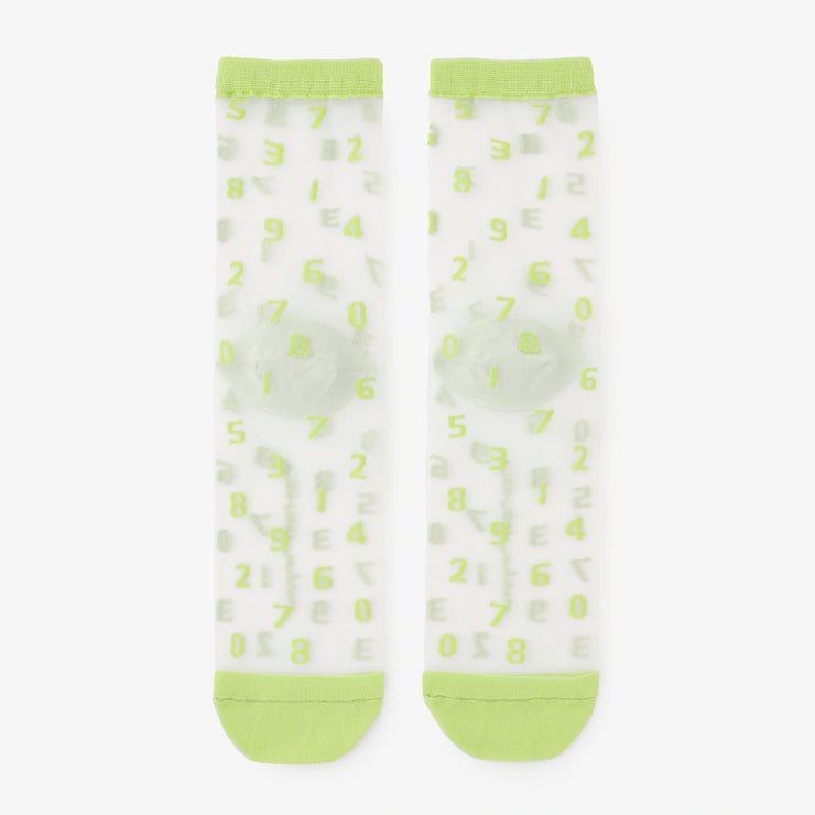 Transparente Textilsocken/SO-SU-U lindgrün