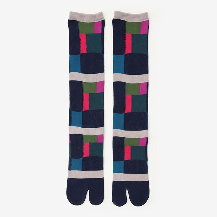 Tabi Socks（Under Knee）／Building Blocks Wintry Wind
