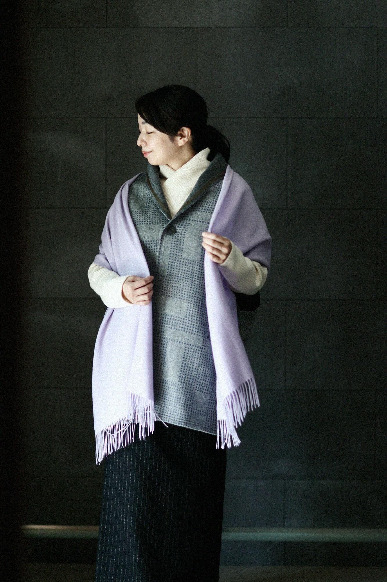 Babycash(R) Gauze Stole / Light Purple