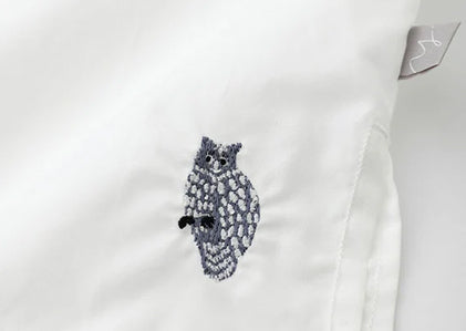 超長棉 高領襯衫