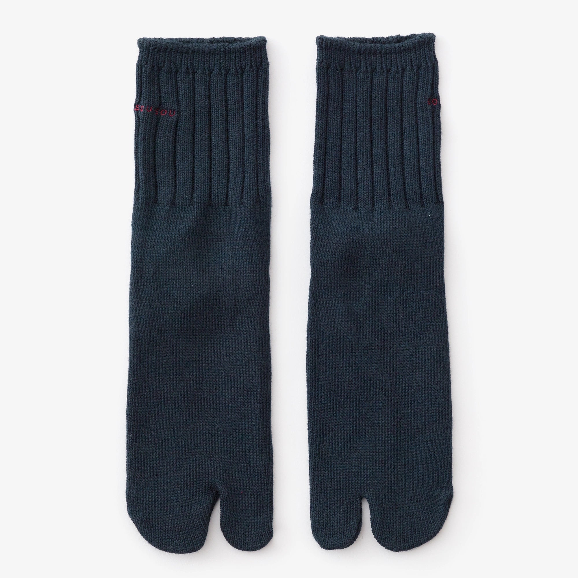 畝編（うねあみ）足袋下（普通丈）／鉄紺（てつこん）【男・女性用】