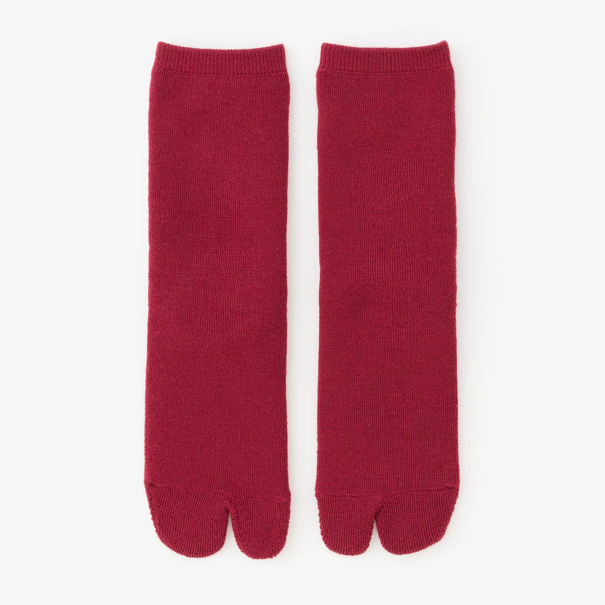 Pile Lining Tabi Socks (Mid-calf)/Dark Red【Men・Women】