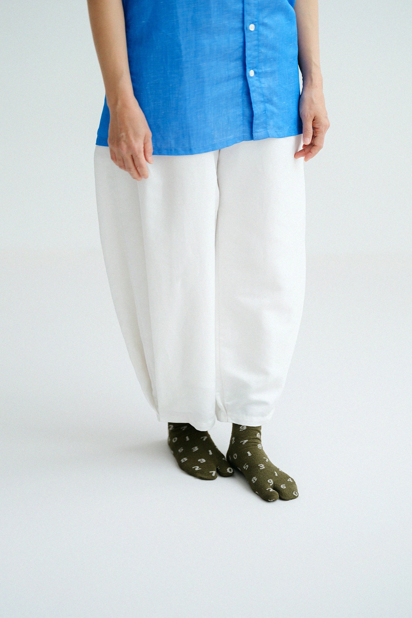 【net limited】Boucle Eco-friendly Tabi Socks (Mid-calf) / SO-SU-U Dark Russet 【Women】▲