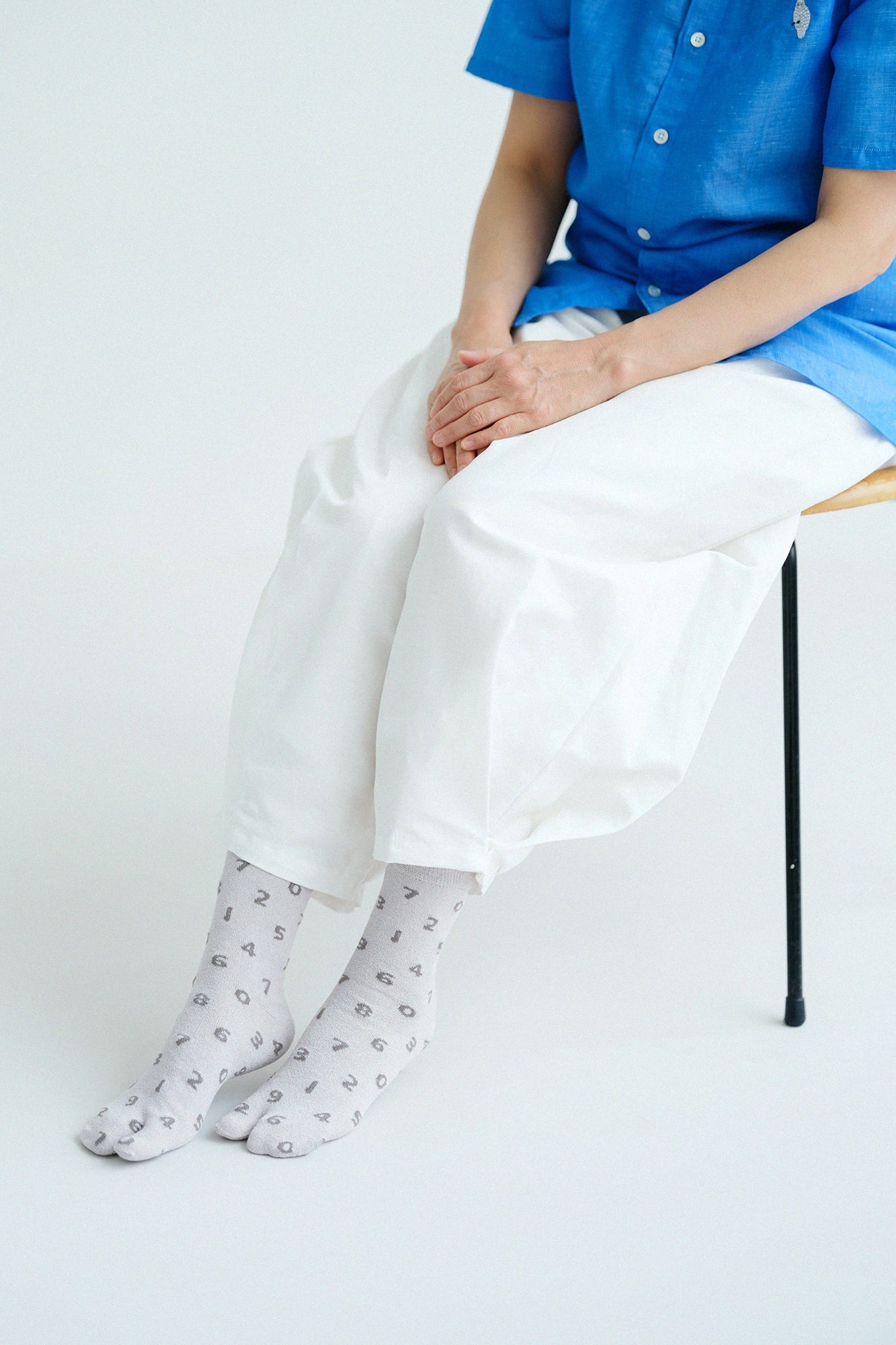 【net limited】Boucle Eco-friendly Tabi Socks (Mid-calf) / SO-SU-U Haze Color▲