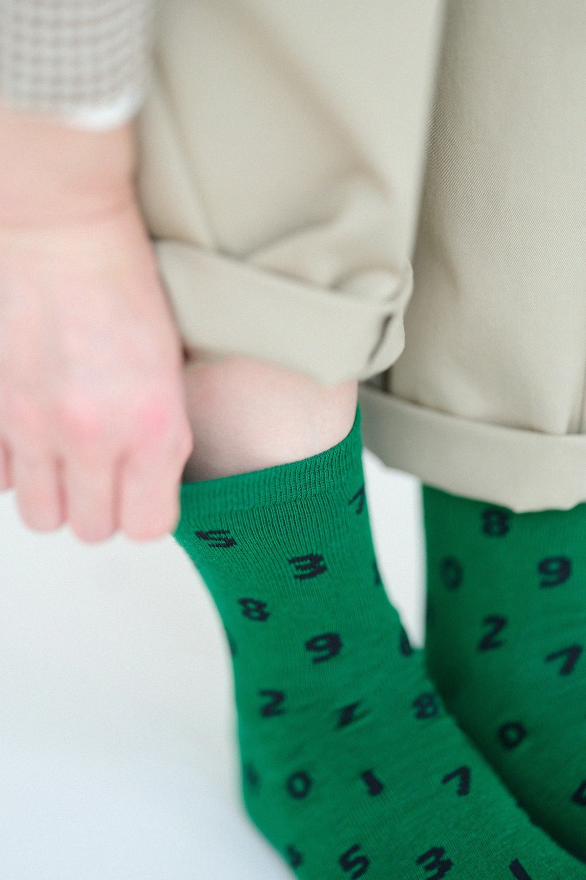 【Nur online】Ökologische Socken (normale Länge) / SO-SU-U, Kieferngrün 【für Damen】 ▲ 
