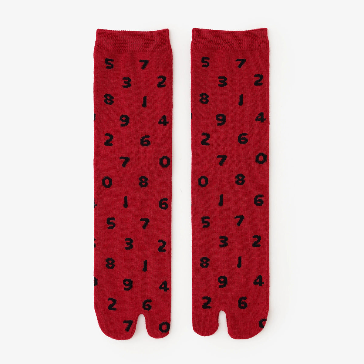 【net Limited】Eco Tabi Socks (Mid-calf)  ／SO-SU-U Madder Red【Women】  ▲