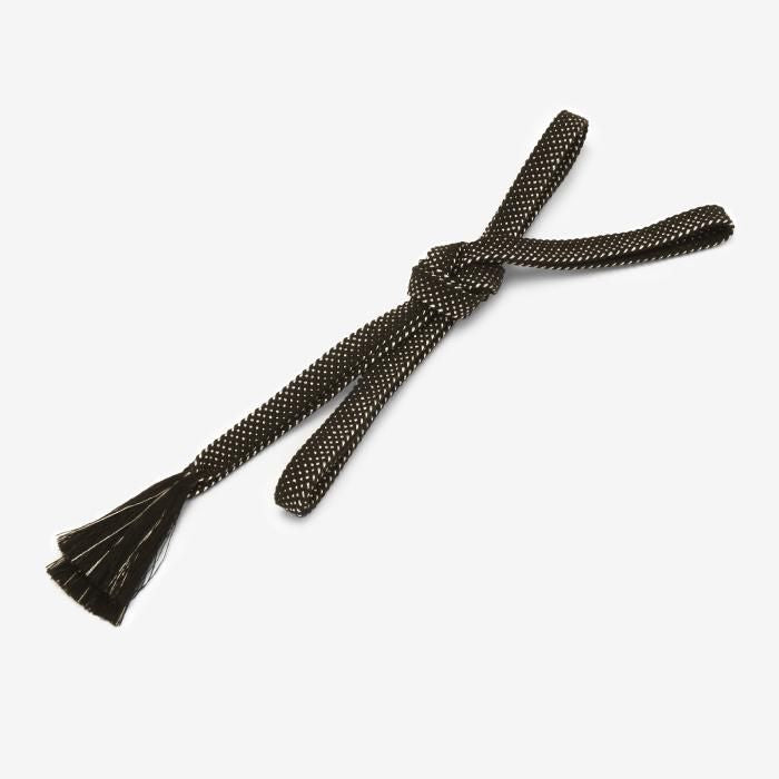 絹鳴り帯締め　きら／濡羽色