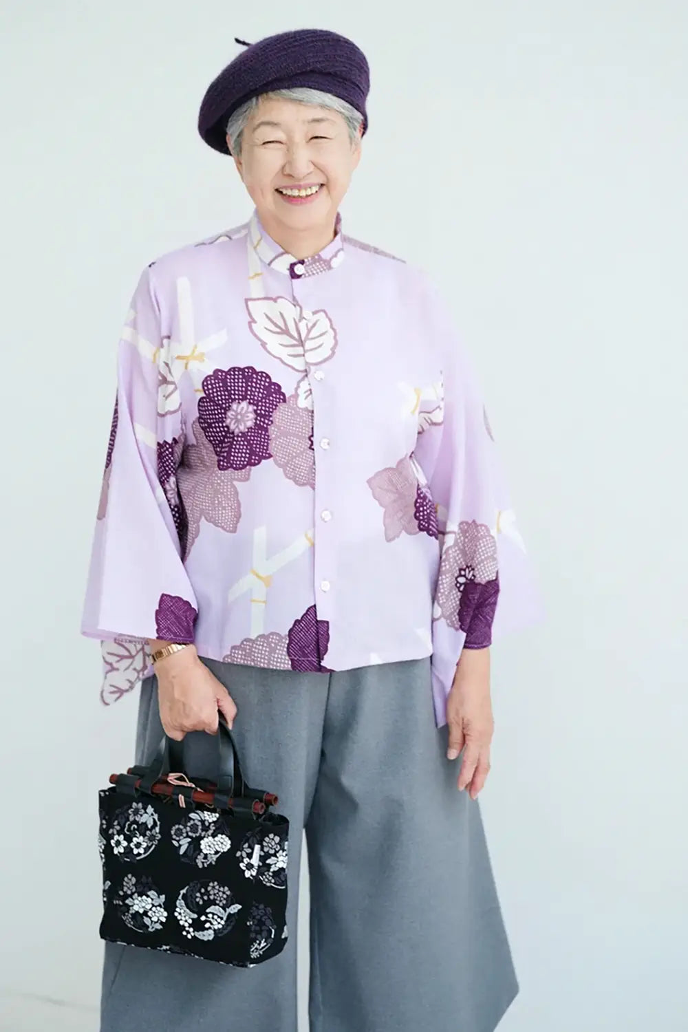 【9月22日頃発送予定】モスリン 草衣 上／籬菊模様 写し