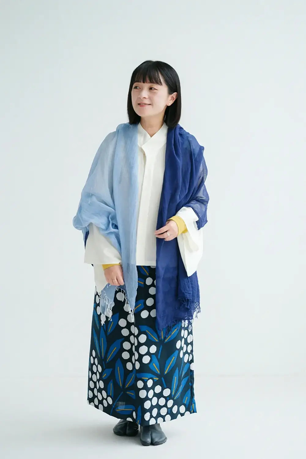 【9月22日頃発送予定】モスリン 双筒衣／南天竹
