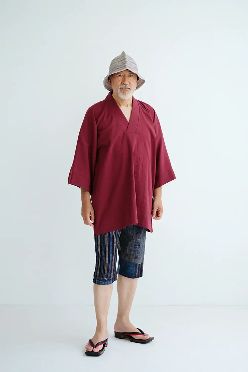 高島縮 20/20 えんゆう穿き／BOROⅡ IJ