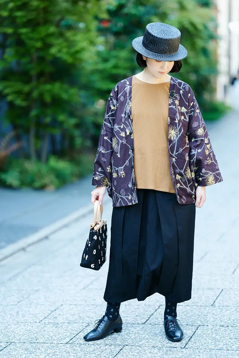 Extra langes Baumwoll-Schreibmaschinentuch Hakama Fuji/Nurebairo
