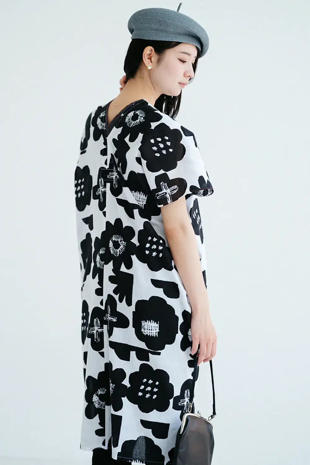 Ise-Momen Muster, Langhemden-Kleid, zweiteilig / Imayō 