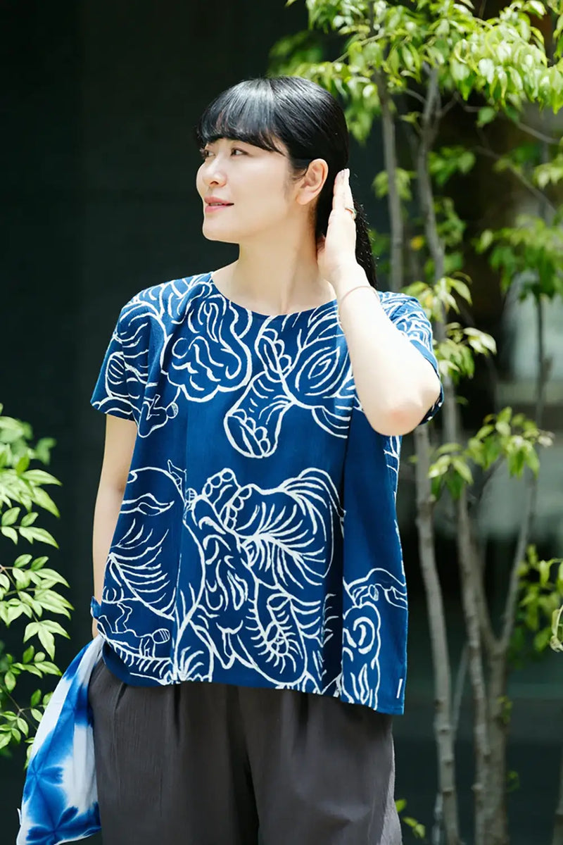 utatane 和歌山染工日本染め　京藤色の桔梗しらべ 盛夏のよそおい予約LOOKBOOK
