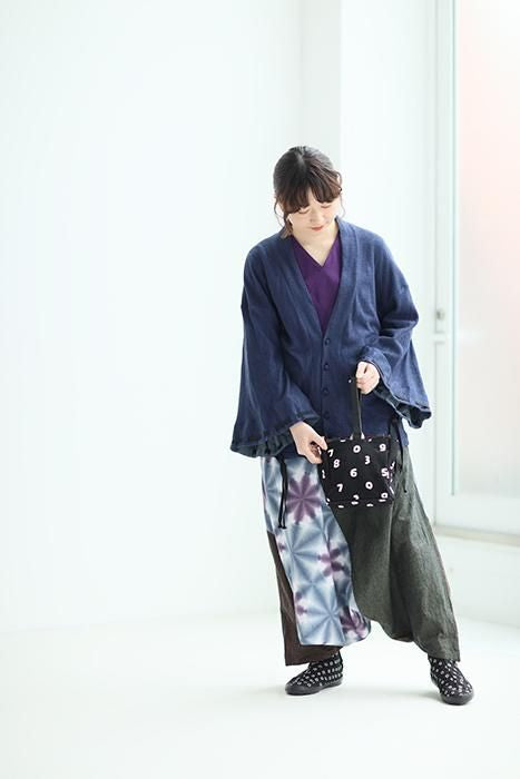 net限定20%OFF】先丸地下足袋／枡 濡羽色×つくも