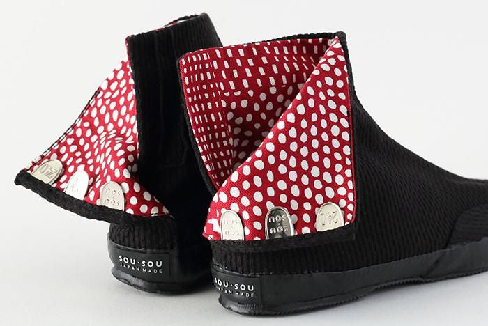 sousou 先丸地下足袋　文 濡羽色 先丸5枚足袋／濡羽色（ぬればいろ）