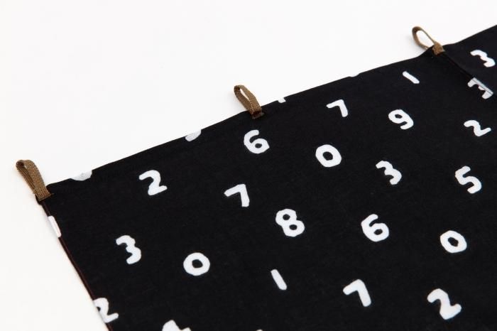 伊勢木棉手巾門簾 2張寬/ SO-SU-U十數黑色