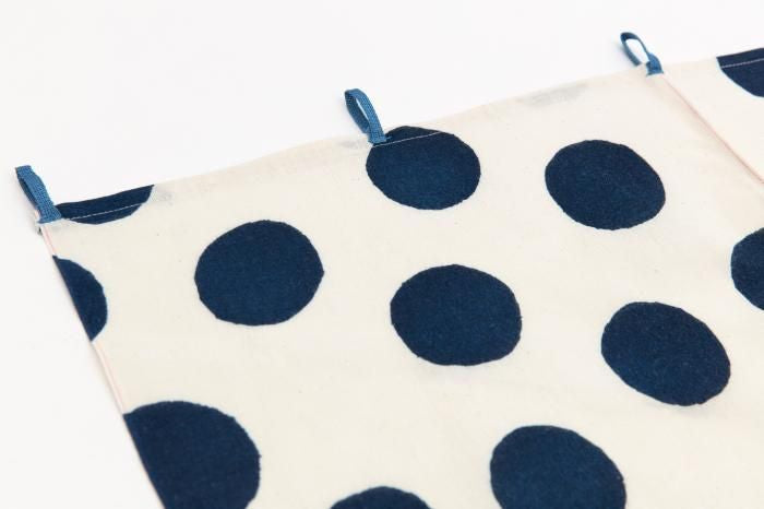 SOU・SOU × Fujitasenen Ainasen Handkerchief Short Curtain 2-piece / Polka Dots