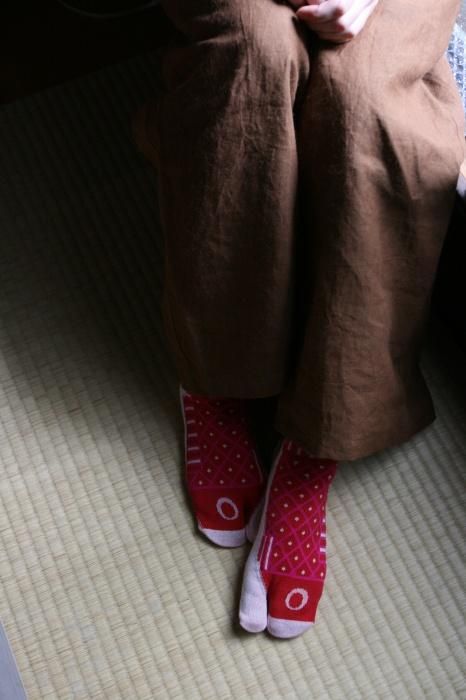 分趾襪（腳踝長度）／鯉魚旗 深紅色 【男・女性用】