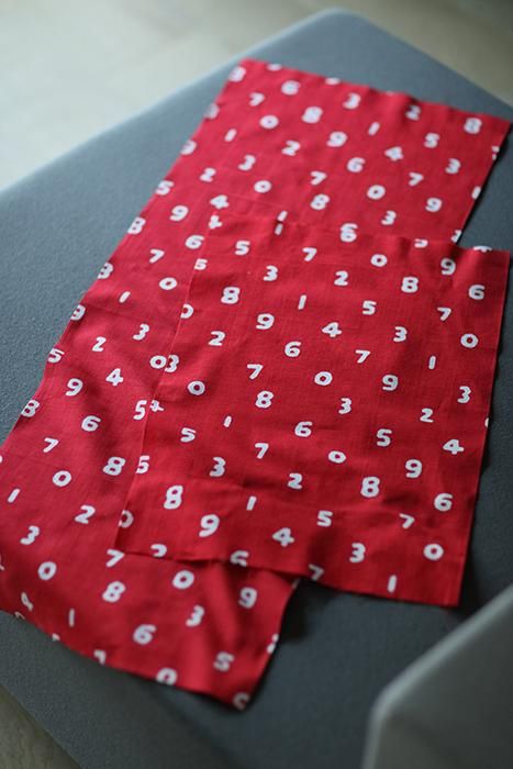 Isemomen Cotton Textile Handkerchief / SO-SU-U Red
