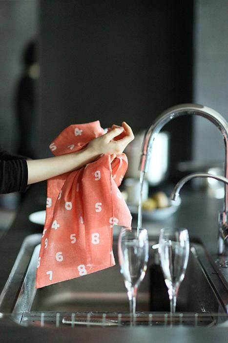 伊勢木綿 textile手ぬぐい／SO-SU-U 鴇色（ときいろ）