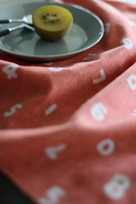 伊勢木綿 textile手ぬぐい／SO-SU-U 鴇色（ときいろ）