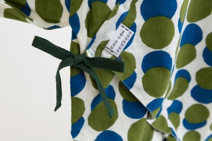 ● Isemomen Cotton Bodysuits with Lining / Layered-marbles Moss Green