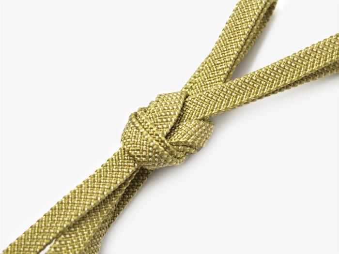 真絲 羽織腰繩／金茶色