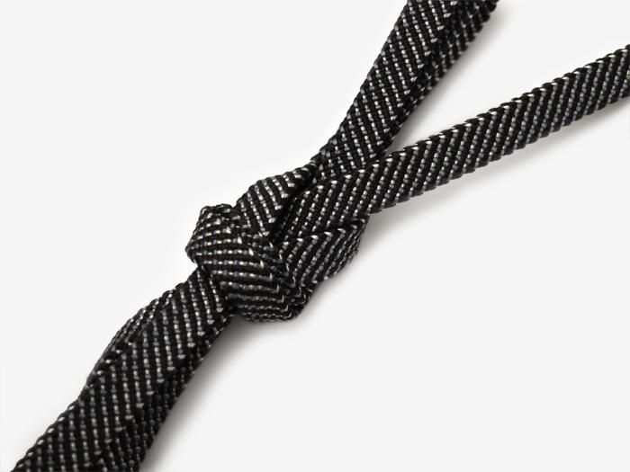 真絲 羽織腰繩／黑色